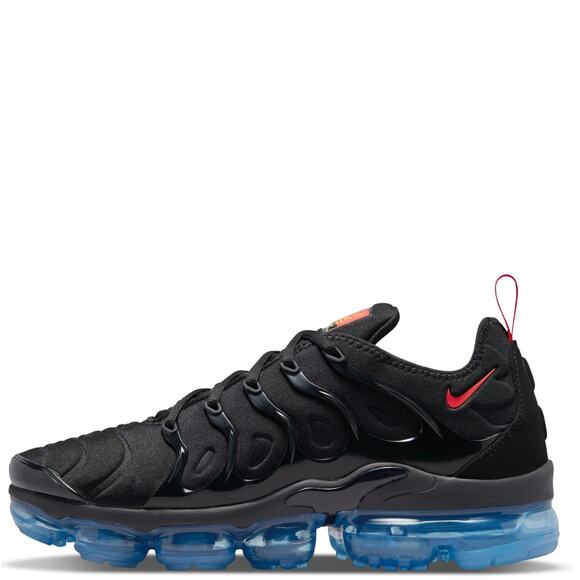 NIKE AIR VaporMax Plus Black University Red Icy Blue Sz 11.5 - Picture 1 of 11
